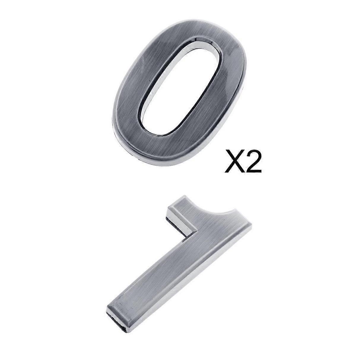 3 Pieces Self- Door Number Sign Sticky Numeric Digit