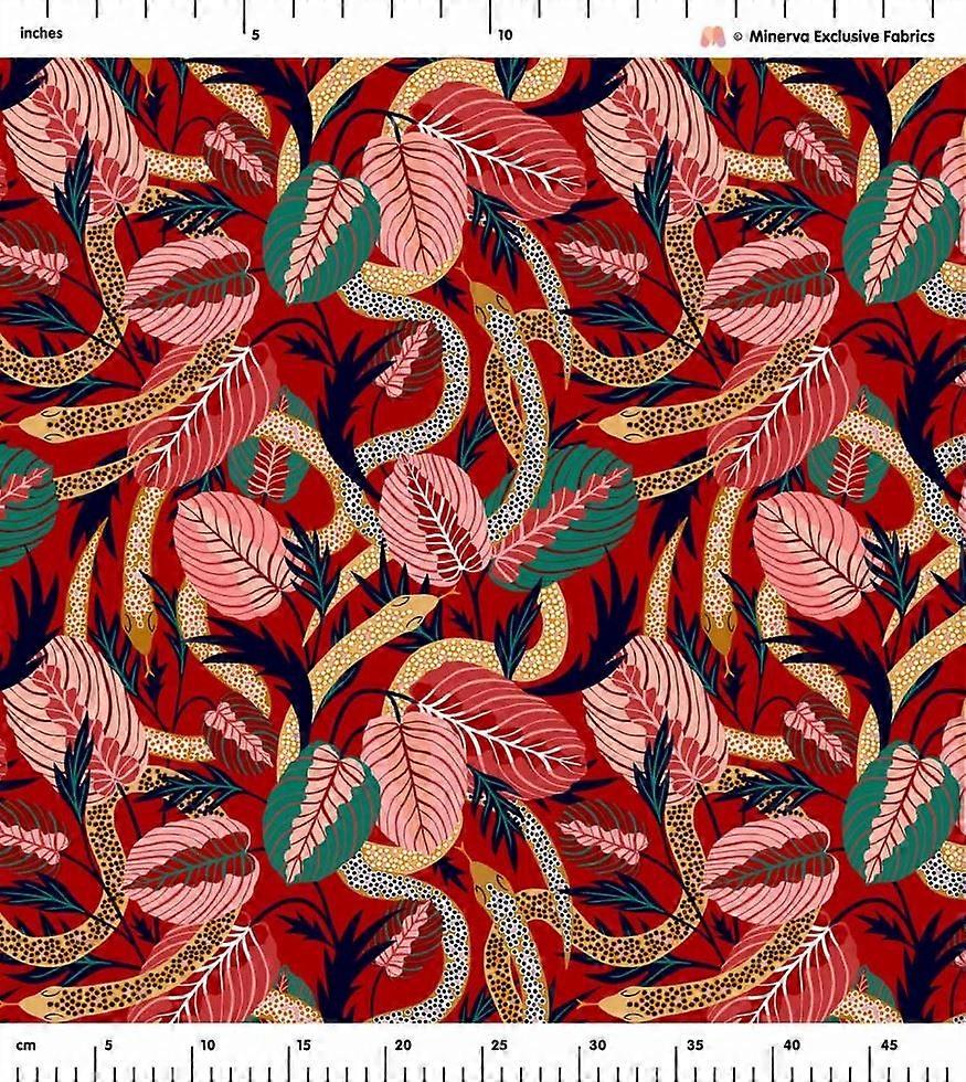 Minerva Exclusive Satin, Charmeuse Fabric - Python Prayer - per metre
