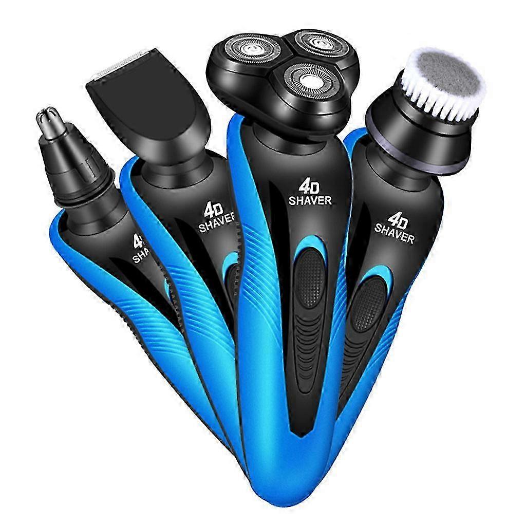 Rasoir de charge de barbe flottant multifonctionnel - Bleu