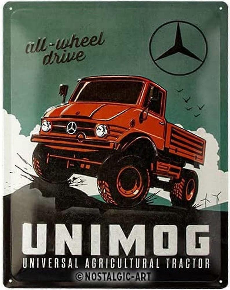 Aluminiumskylt metallskylt Daimler Truck - Unimog