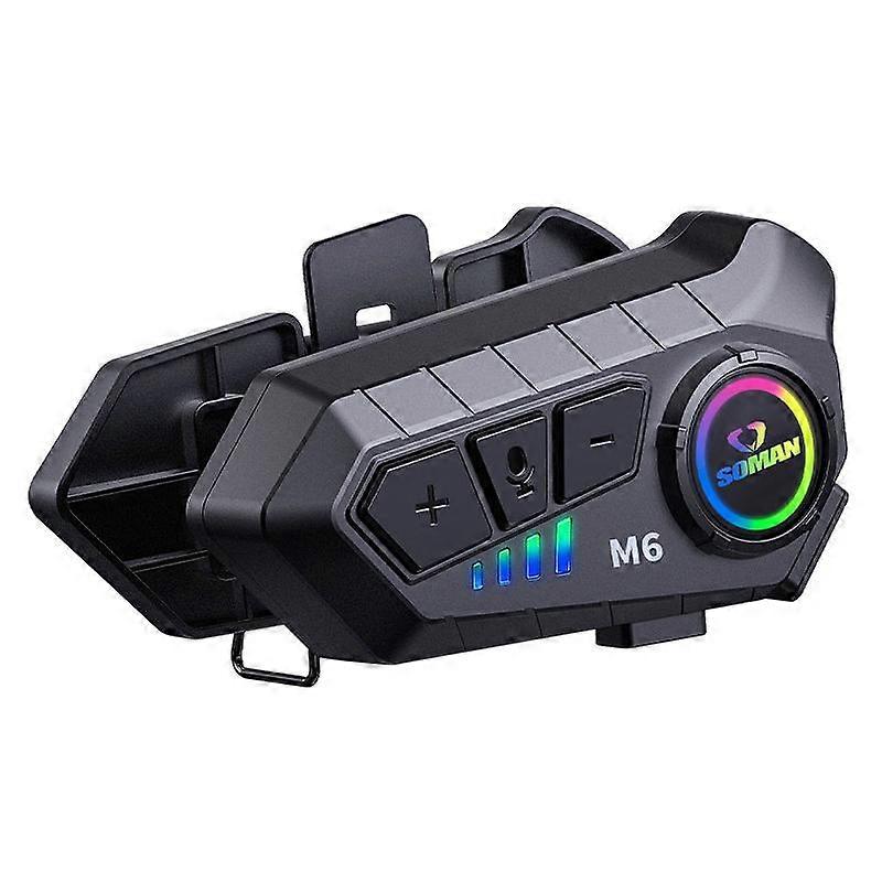 SOMAN Motorcycle Helmet Bluetooth Headset Stereo Voice Microphone