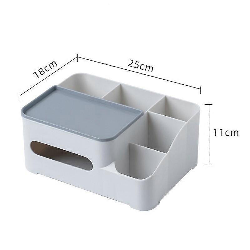 Multifunction Tissue Box Remote Holder Dispenser Makeups Organizer//L