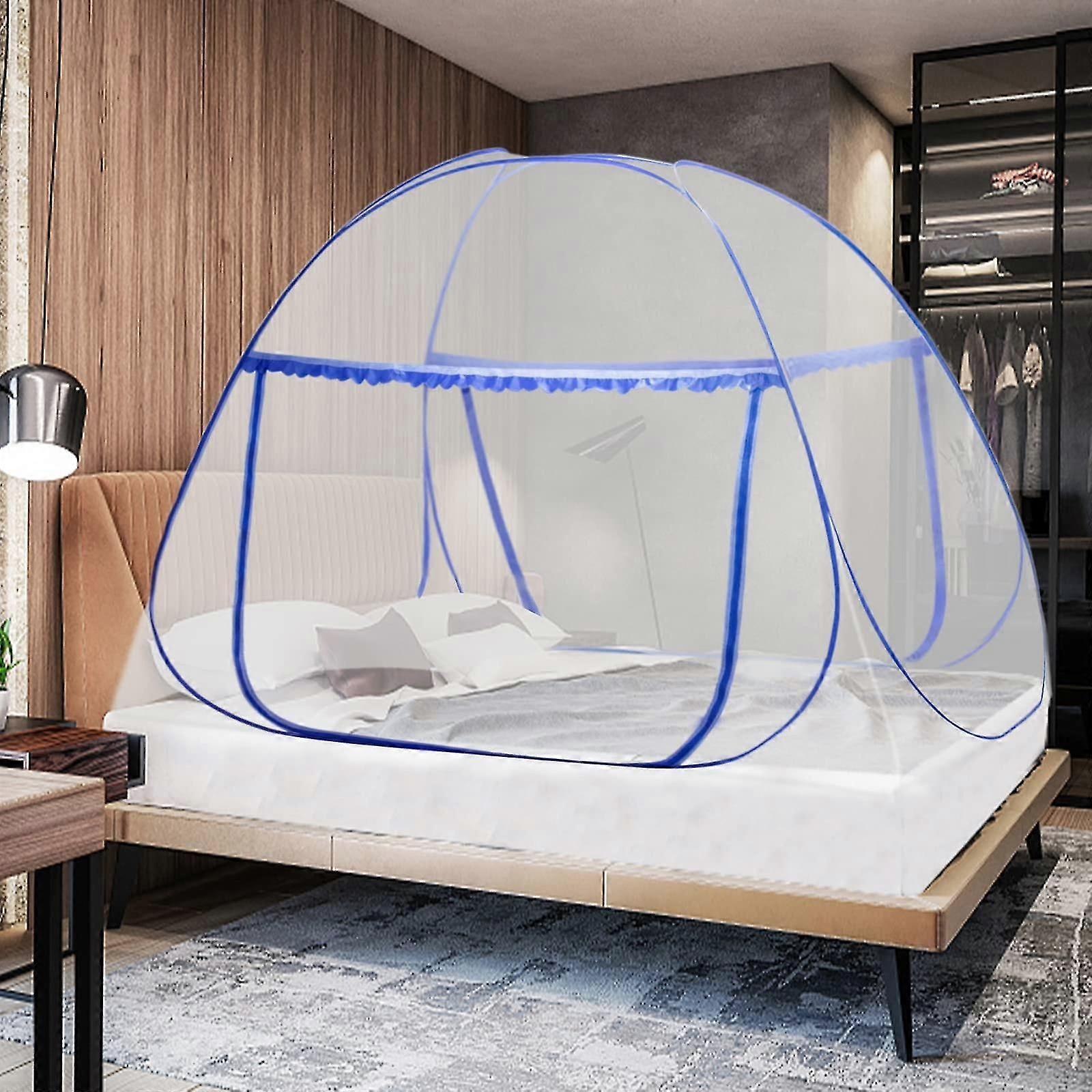 Portable Pop Up Mosquito Net For Double Door Mosquito Canopy, Design With Bottom, Easy To Install, Effective Against Mosquito Bites, 150*200cm