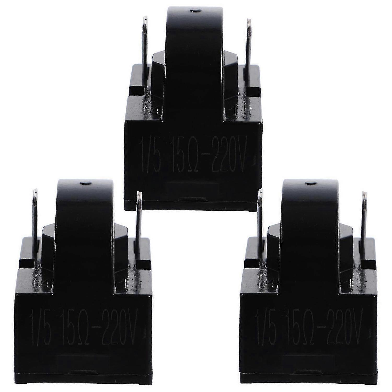 3pcs Replacement Refrigerator Starter Relaying Compressor Overload Protectors