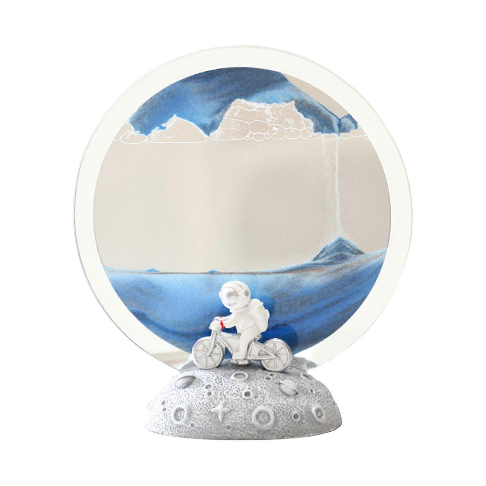 Moving Sand Picture Creative Dynamic Sand Picture for Party Entry Fireplace Blue