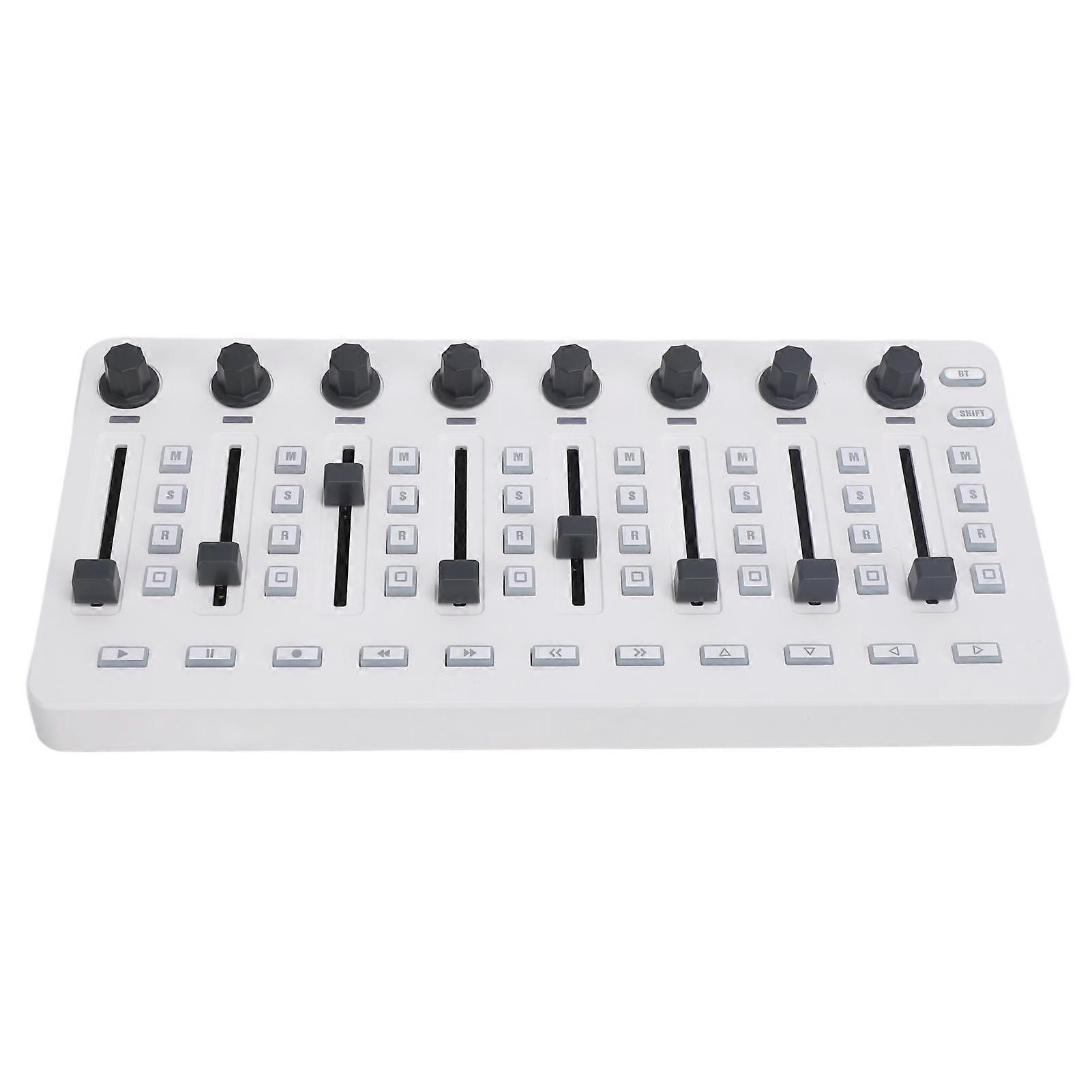 MIDI Controller Mixer 8 Push Buttons 43 Control Keys 8 Knobs USB Bluetooth MIDI Mixing Console 