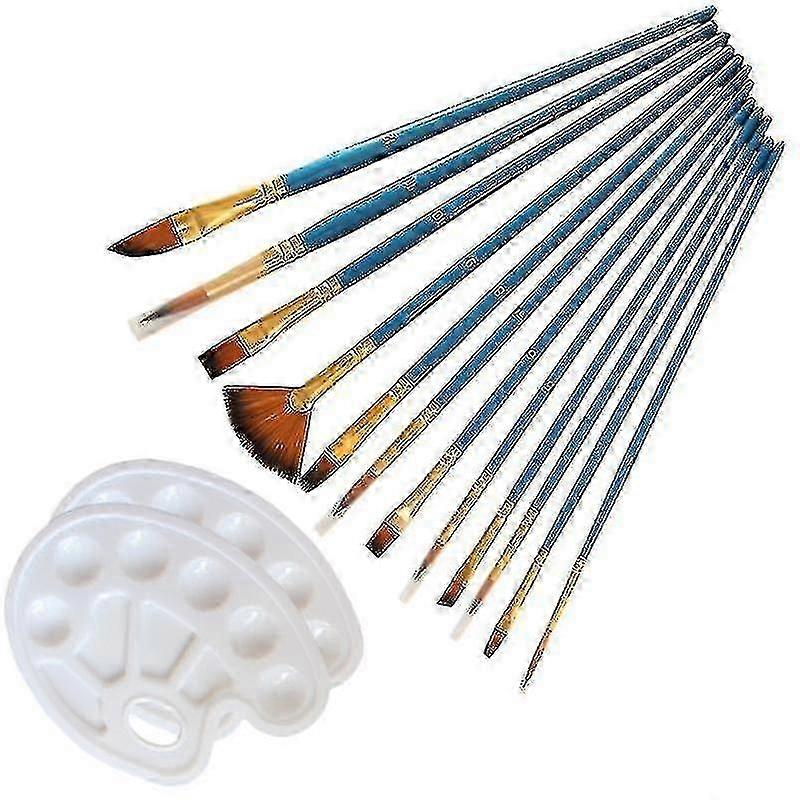 14pcs Nylon Paintbrush Set Suitable for Various Painting Projects