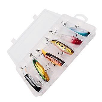 6Pcs Isca de Hélice Iscas Duras de Cauda Rotativa para Água Salgada e Águas Doces