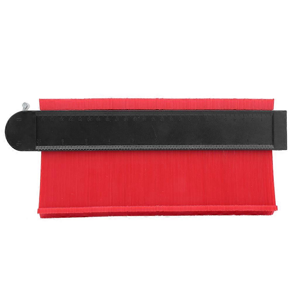 10inch Red Gauge Contour Ruler Irregular Shape Frame Copy Profile Template Measuring Tool
