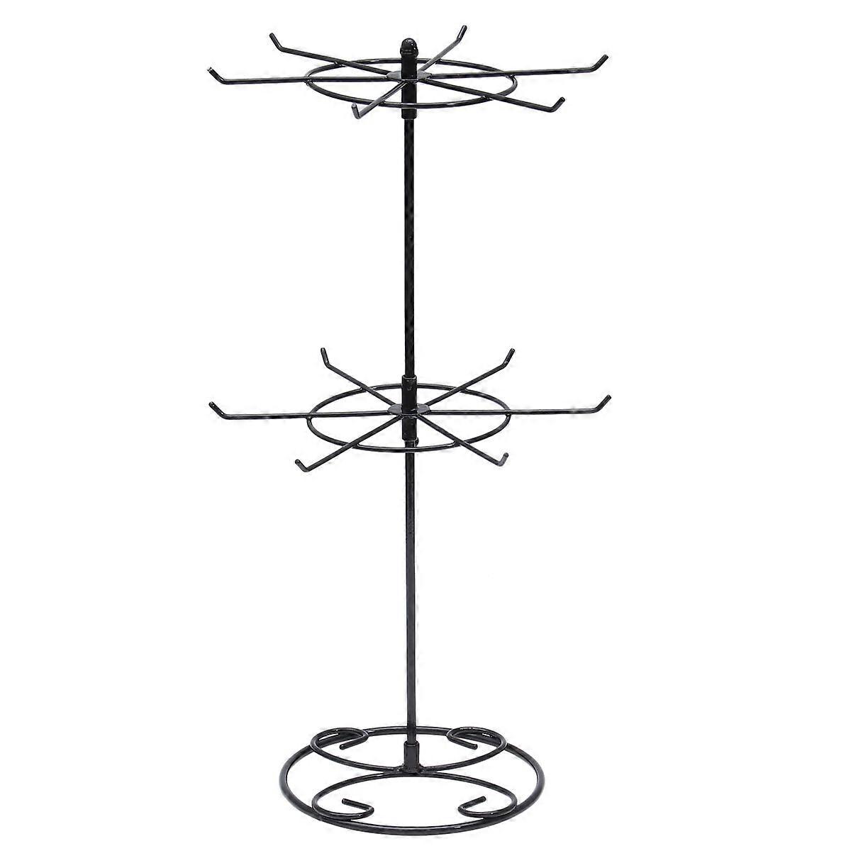 Metal Jewelry Display with Two Levels,Great for Storing Accessories,Firm Build Quality