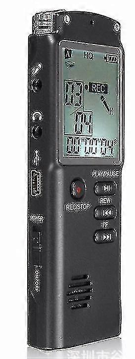 32GBポータブルボイスレコーダー1536kbps音声活性化録音会議/講義/インタビュー/音楽