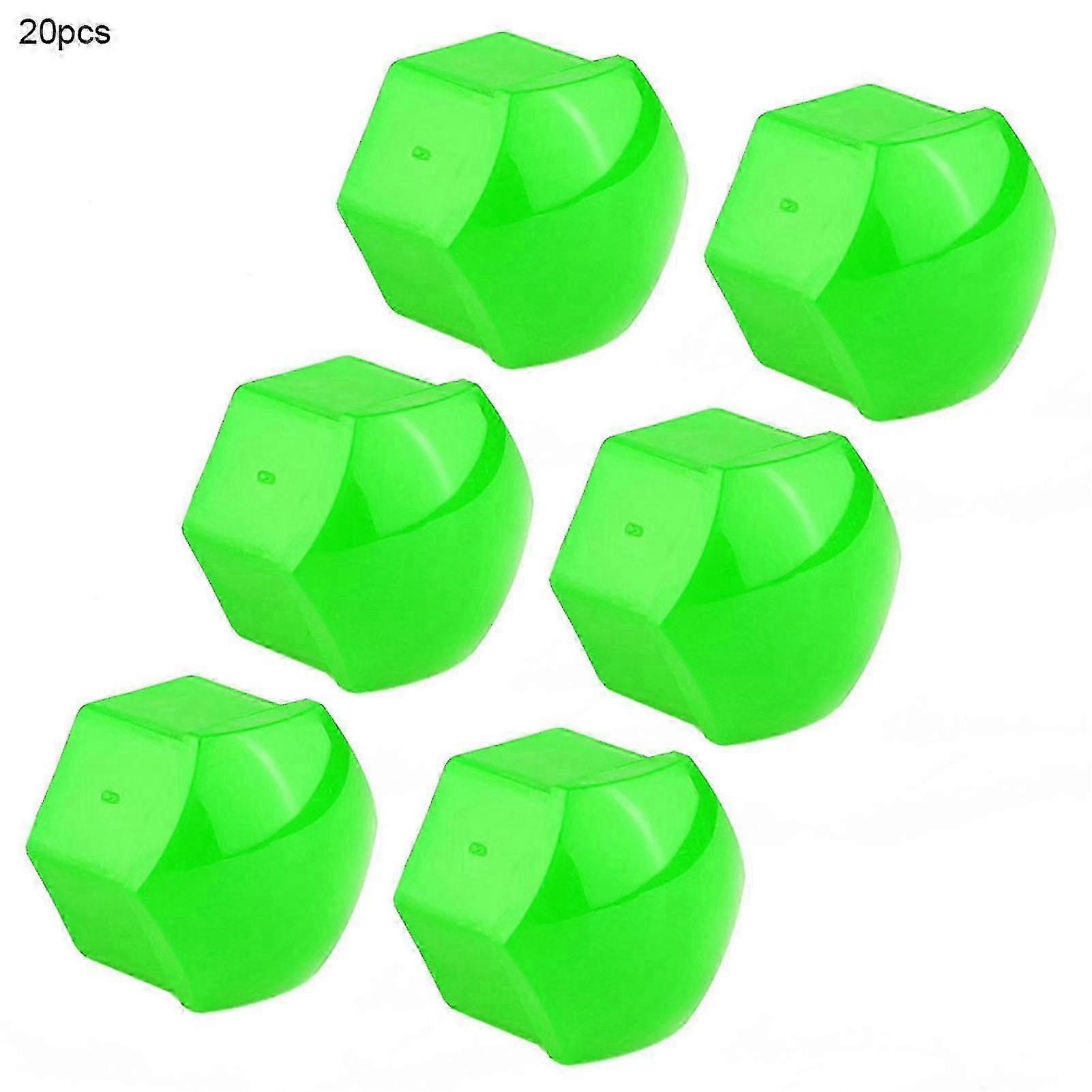 24-Piece Red Lug Nut Cover Set – Plastic – Universal Fit – Includes Tool