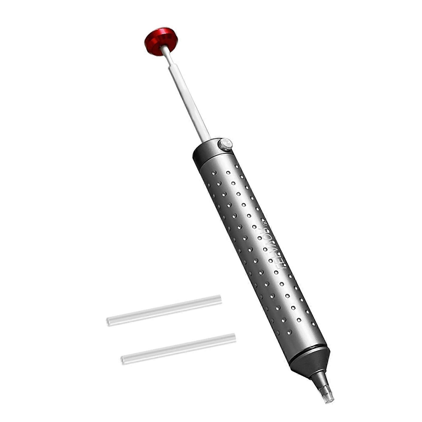 Aluminium Desoldering Pump With Suction Cup For Efficient PCB SMD Removal, Hand Soldering Tool