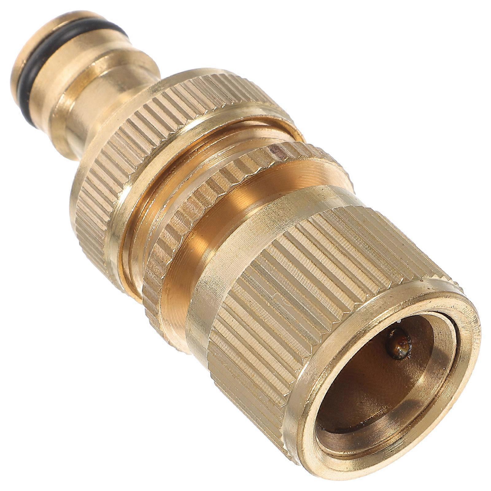 Waterproof Durable Garden Hose Fittings And Adapter For Pressure Washer Golden 7X2.8X2.8CM 1Pack