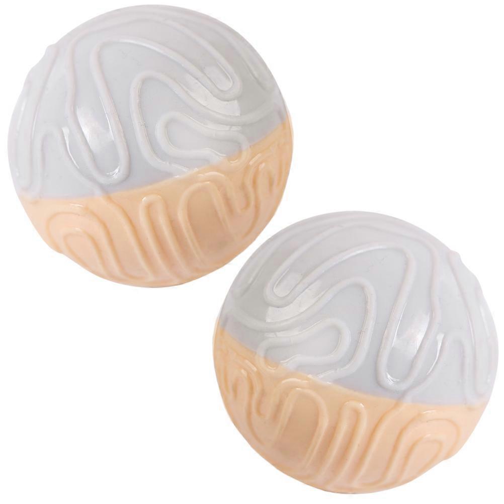 Pet Toy Dog Small Wobble Giggle Dog Ball Tpr Interactive Gnawing Teeth Cleaning 2Set Grey