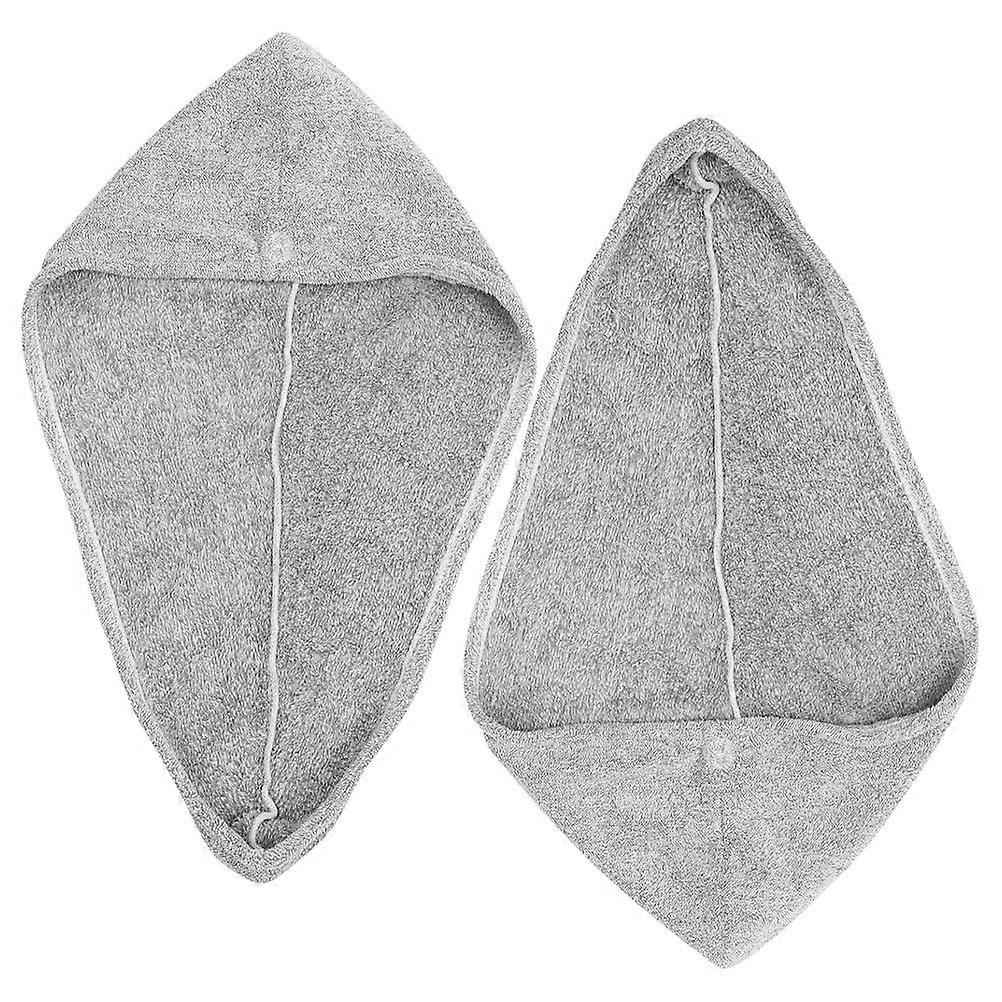Reduce Hair Breakage Hair Drying Cap Coral Fleece Turban Style Everyday Use for Women 2Pack