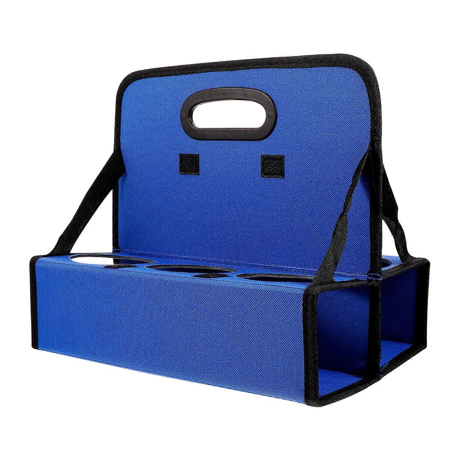 Coffee Travel Cup Foldable Cup Holder Blue PE Daily Use Adults 1Pack