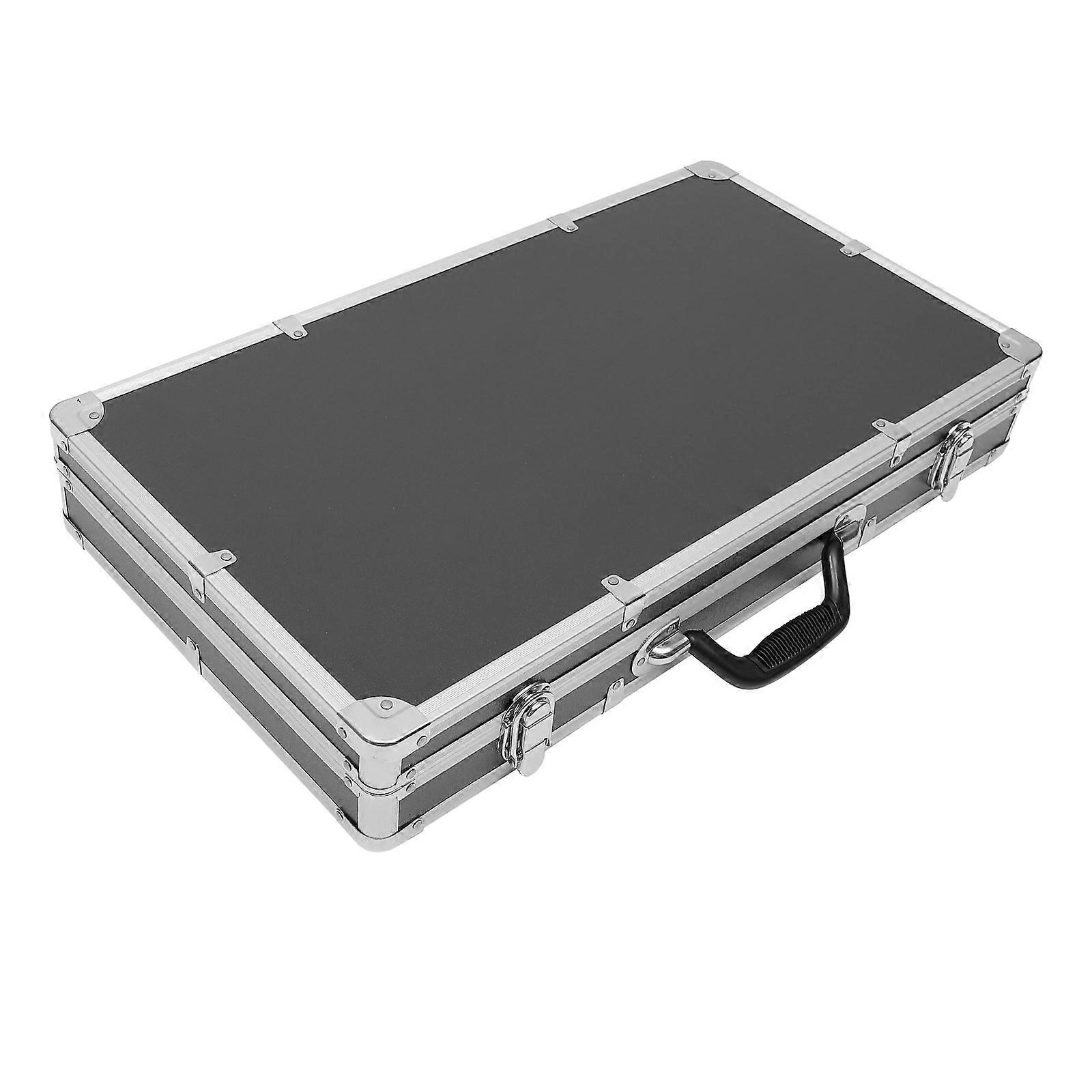 Tool Box Multifunction Storage Case Aluminum Alloy Material For Workshop And Garage Use 58.00X32.00X9.00CM Carry Hand Tools 1Set