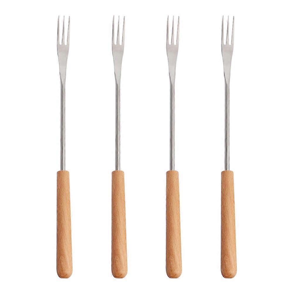 Toasting Forks Roasting Fork Stainless Steel Fondue Forks Butter Fork Fondue Sticks 4Pcs