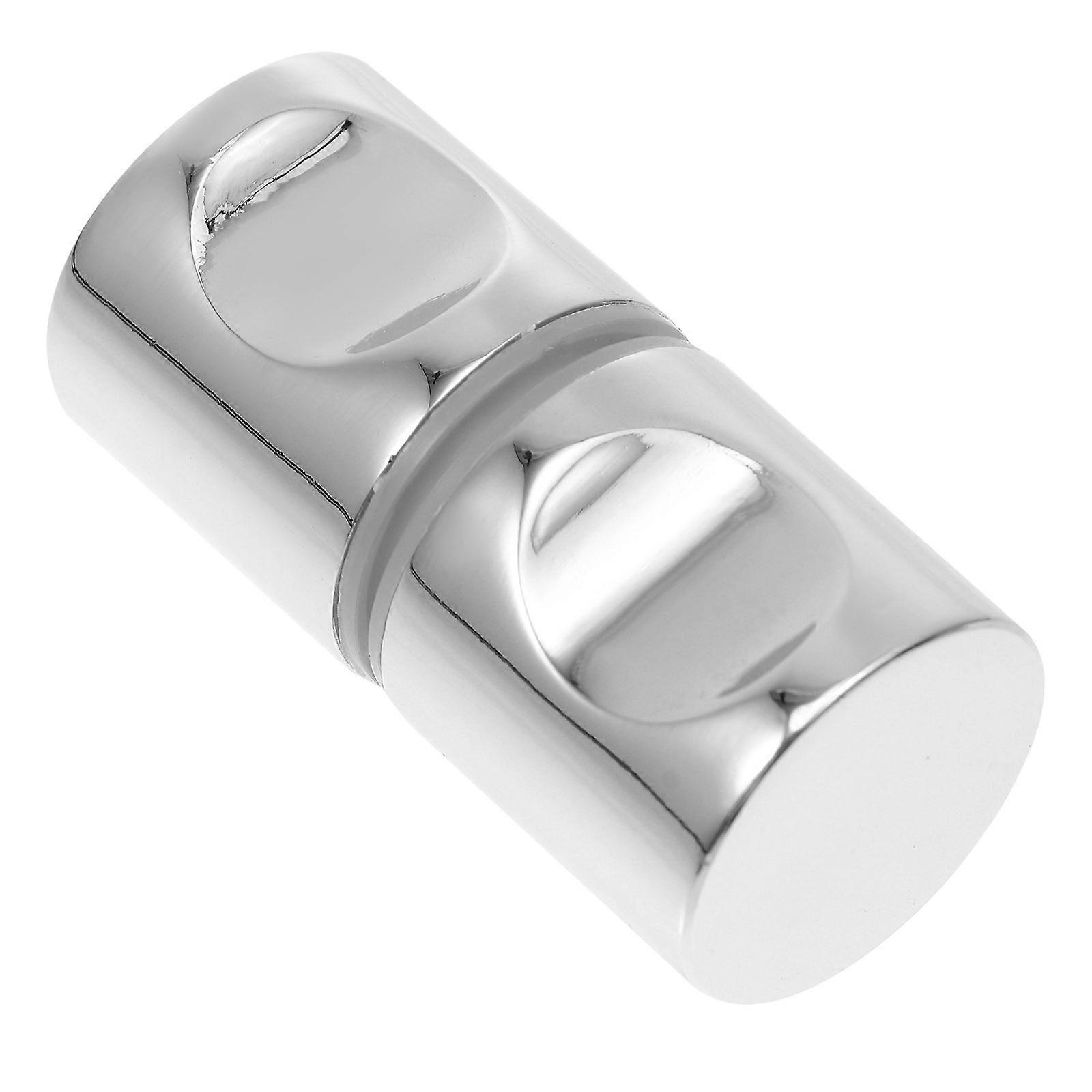 Bathroom Door Handle Knob Suitable for Home Use Office Use Durable Aluminum Alloy Material Silver 6x3cm 1Set