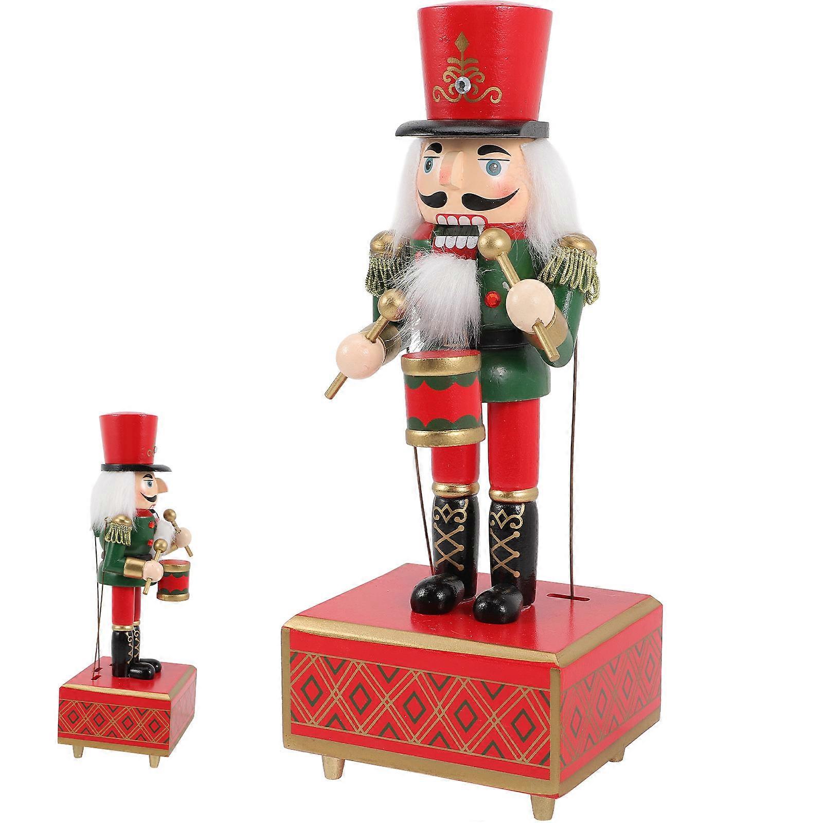 Musical Nutcracker Adornment Decorative Christmas Scene Multi 30.00X11.50X9.50CM 1Set