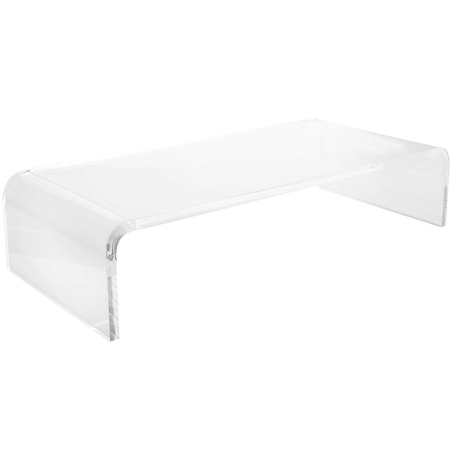 Acrylic Keyboard Cover & Monitor Riser Stand with Cat Design – Removable, Washable, Transparent Protector with Elevated Height for Neck and