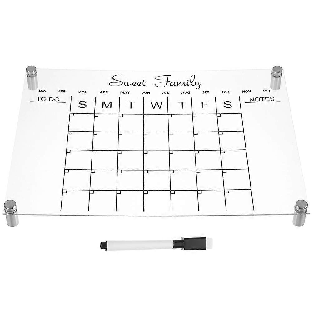Clear Writing Board Portable Whiteboard for Home Office Use 42X29.7CM 1Set