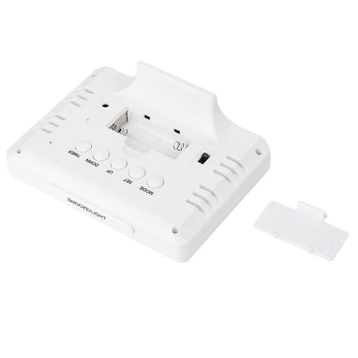 Color Large Screen Desk Alarm Clock with Temperature Date Display