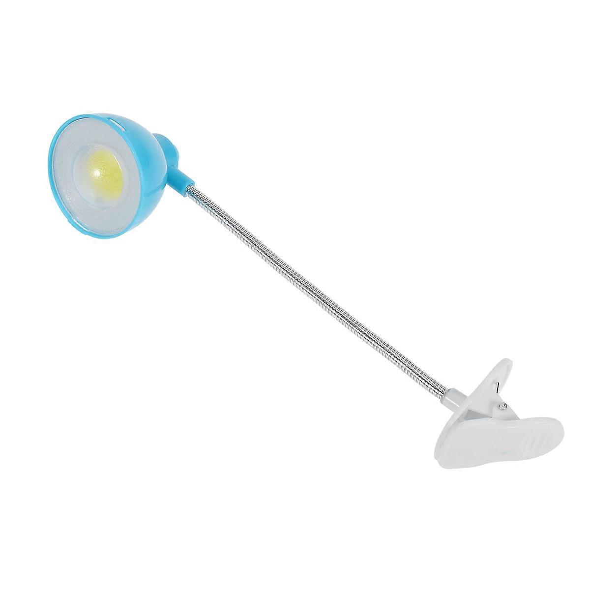 Study Lamp For Desk Clip Shape Flexible Neck Design Led 3W Home Office Lamp Blue 5.00X4.50X17.00Cm 1Pcs