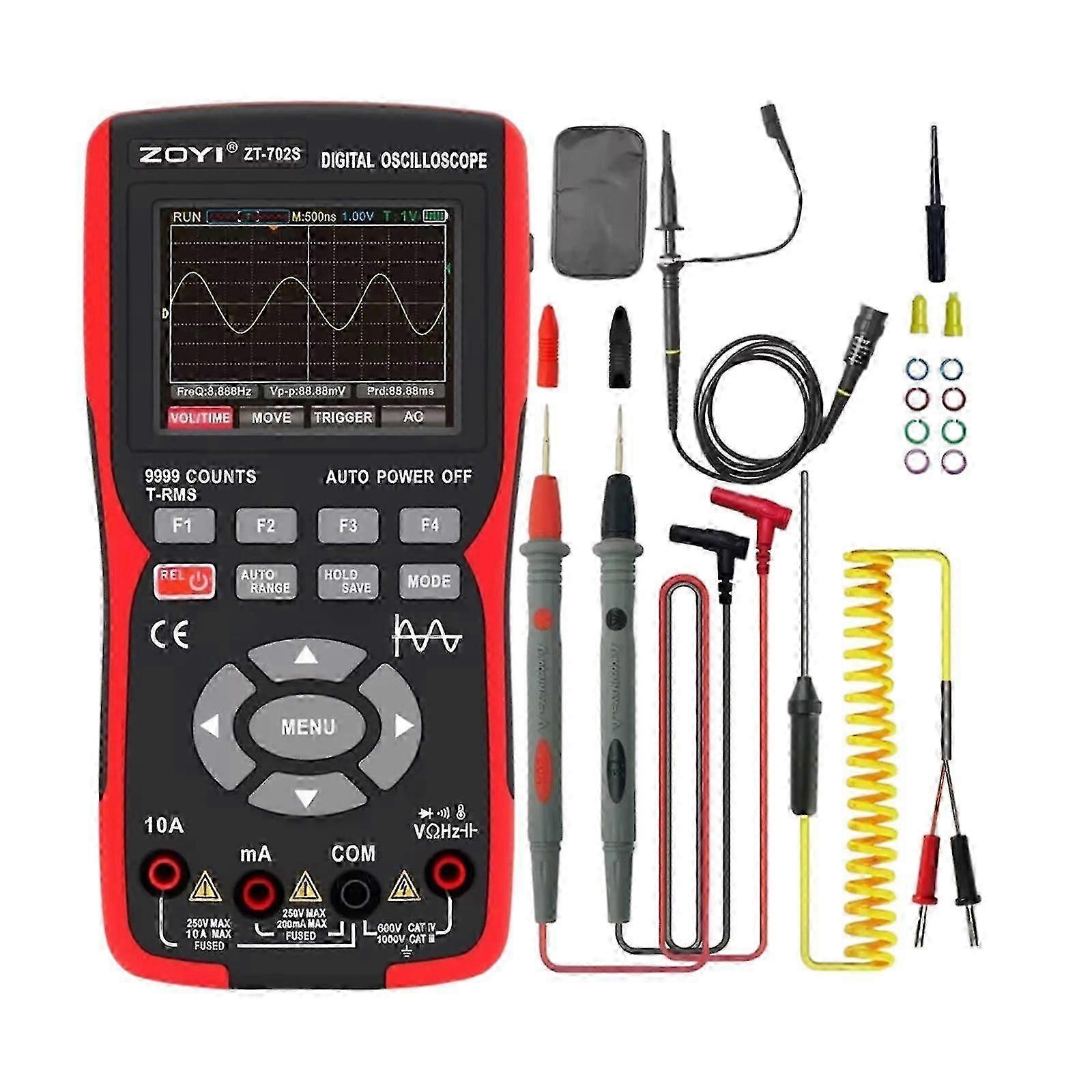 Zt-702s Dijital Osiloskop Multimetre Ac/dc Voltmetre Ampermetre Ohmmetre Yeniql