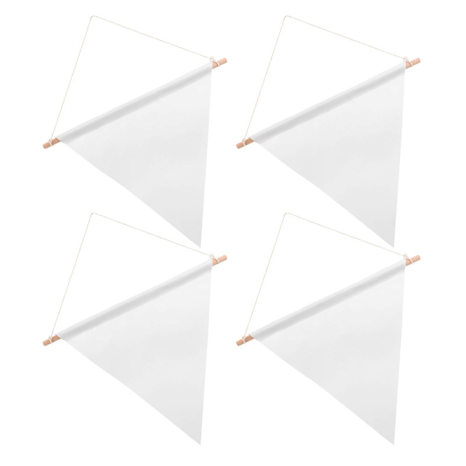 White Blank Flag Canvas Material Badge Storage Diy Enthusiasts