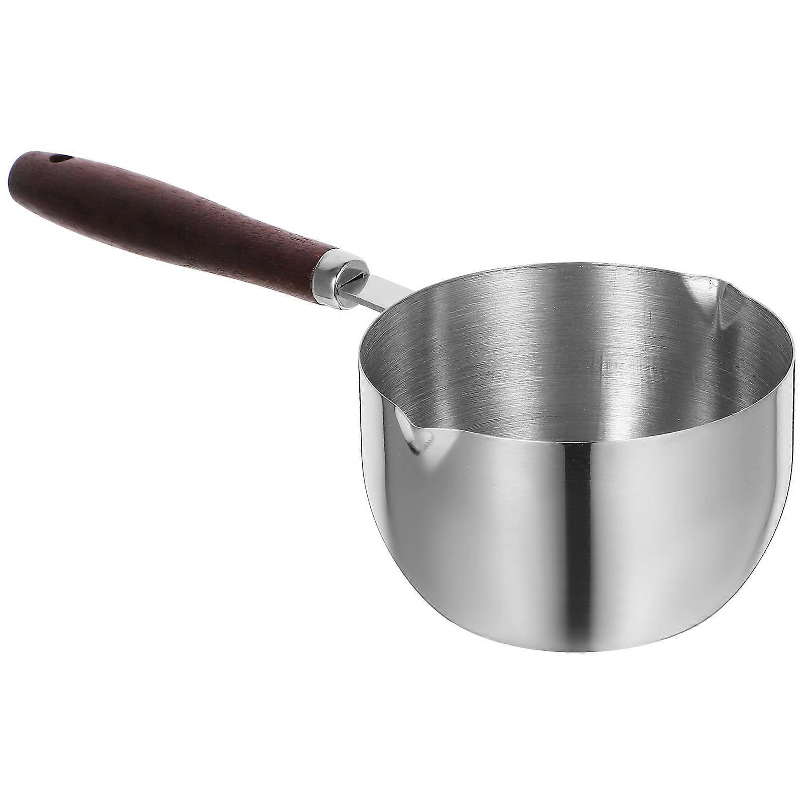 Small Cooking Pot Stainless Steel Small Pot Housewarming 22X9.5X5.5CM Milk Boiling 1Pack