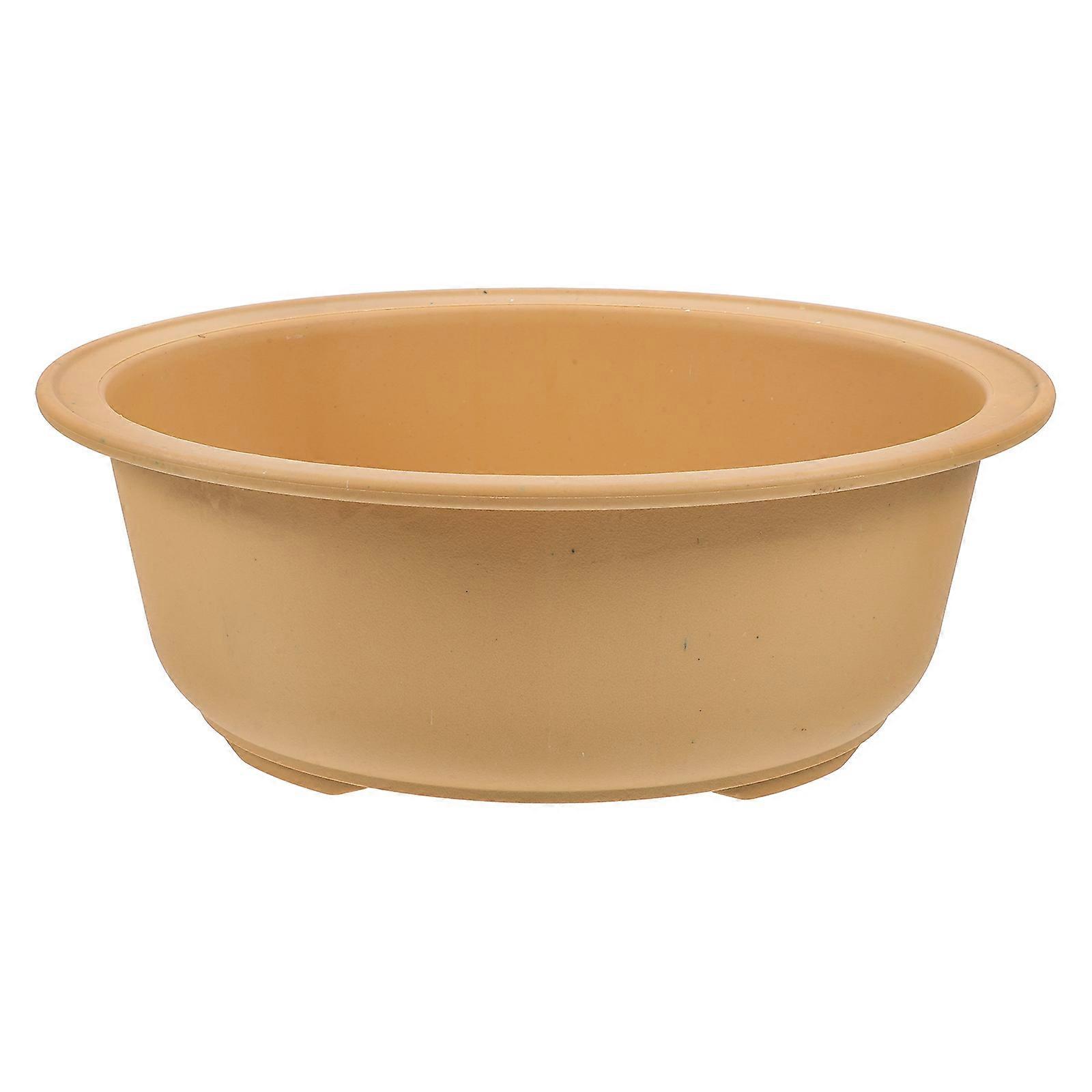Resin Succulents Pots Desktop Flower Pot Indoor Flower Pot Decor 9.6×7.5×3.5in Root Control 1Set