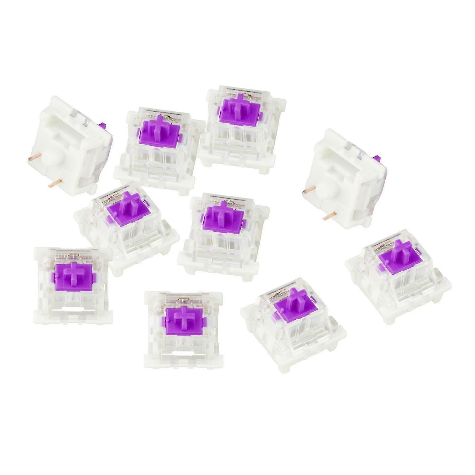 3Pin Mechanical Keyboard Switches RGB LED SMD Gaming for Keyboard Beginner Purple