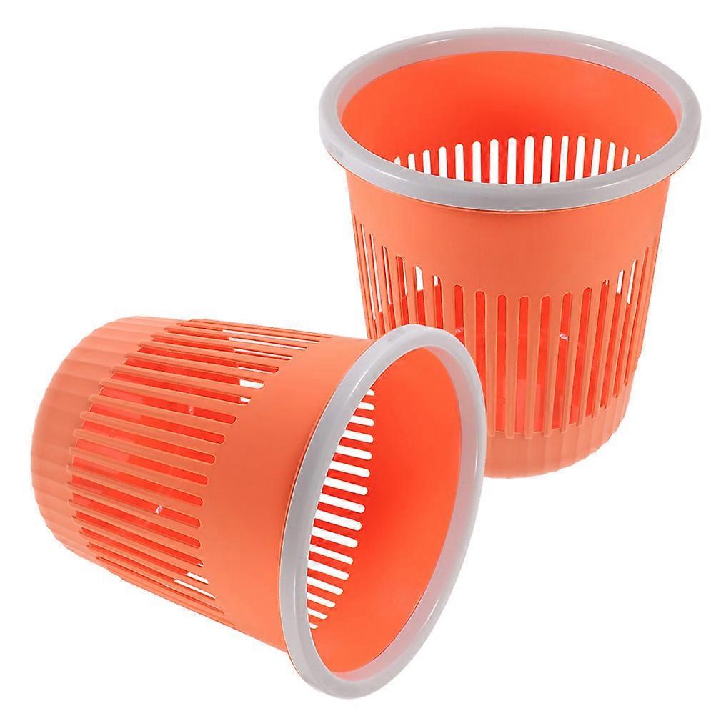 Trash Can Garbage Container Waste Storage Simple Design for Kitchen Bathroom 2Set