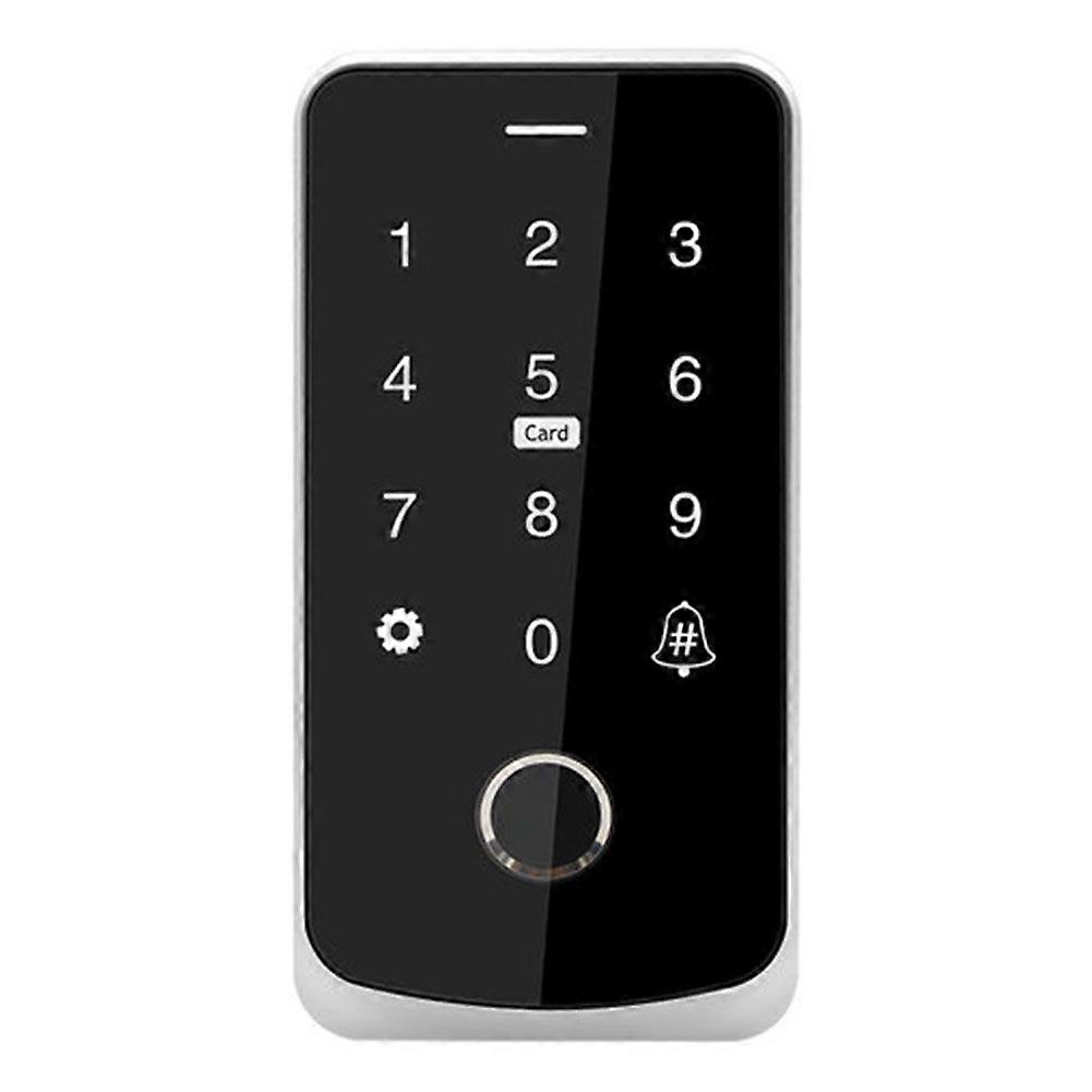 Tuya APP Access Control Keyboard Bluetooth Remote Control RFID IC M1 Card Fingerprint Access Keypad TF9-Tuya Silver
