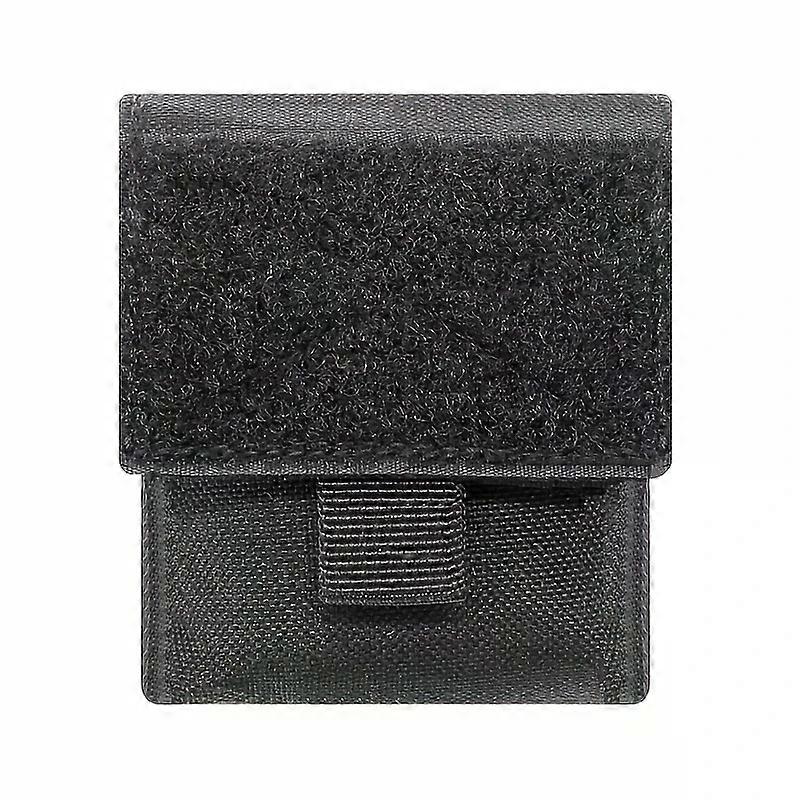 حقيبة عملة رخوة خفيفة الوزن مع حزام قابل للتعديل - قماش أكسفورد متين ، أسود مع لمسات خضراء وبنية ، مثالية للاستخدام في الهواء الطلق والهواء الطلق