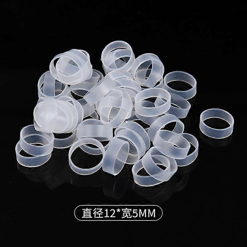 500pcs Silicone Cable Ties: For Data Lines Reusable Flat Rubber Bands Elastic Silicone Cord Ties For Wire Management Home Office Organization Transpar