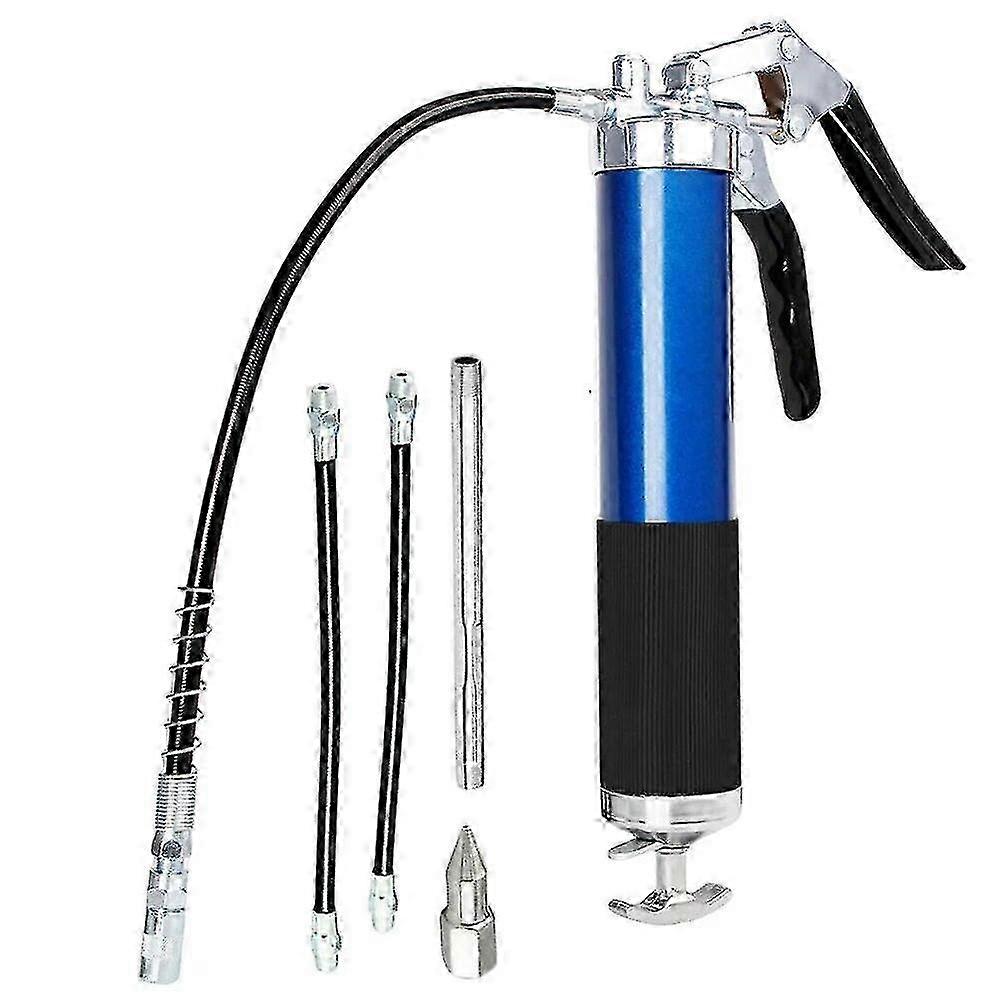 Aluminum Alloy Manual Grip Grease Gun Set 6000-7000PSI Mini Grease Gun with Flexible Hose