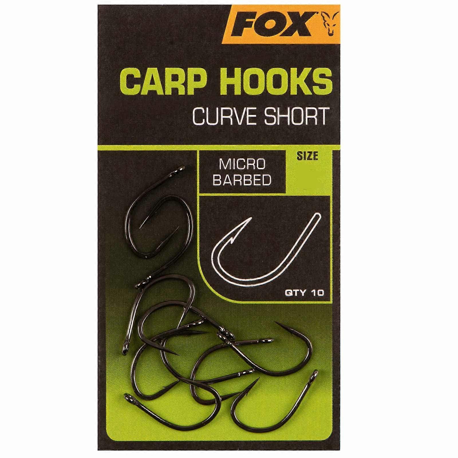 Carp Hooks Curve Shank Short 10 Carp Hooks 34