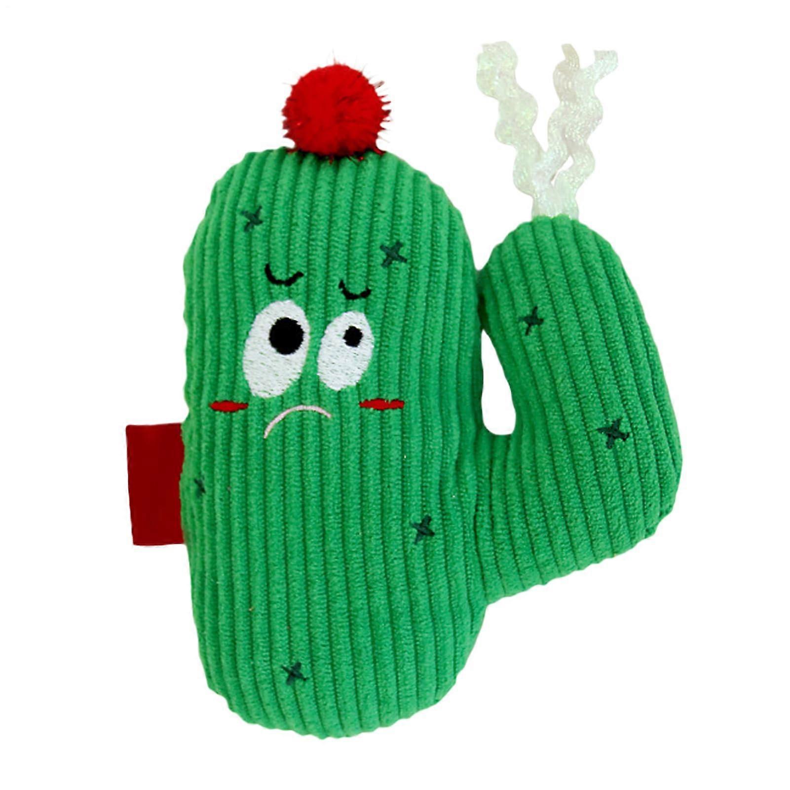 Interactive Cat Plush Toy - Bite-Resistant Cactus Design for Kittens - Teething Chew Plush for Cats, Soft and Durable Material