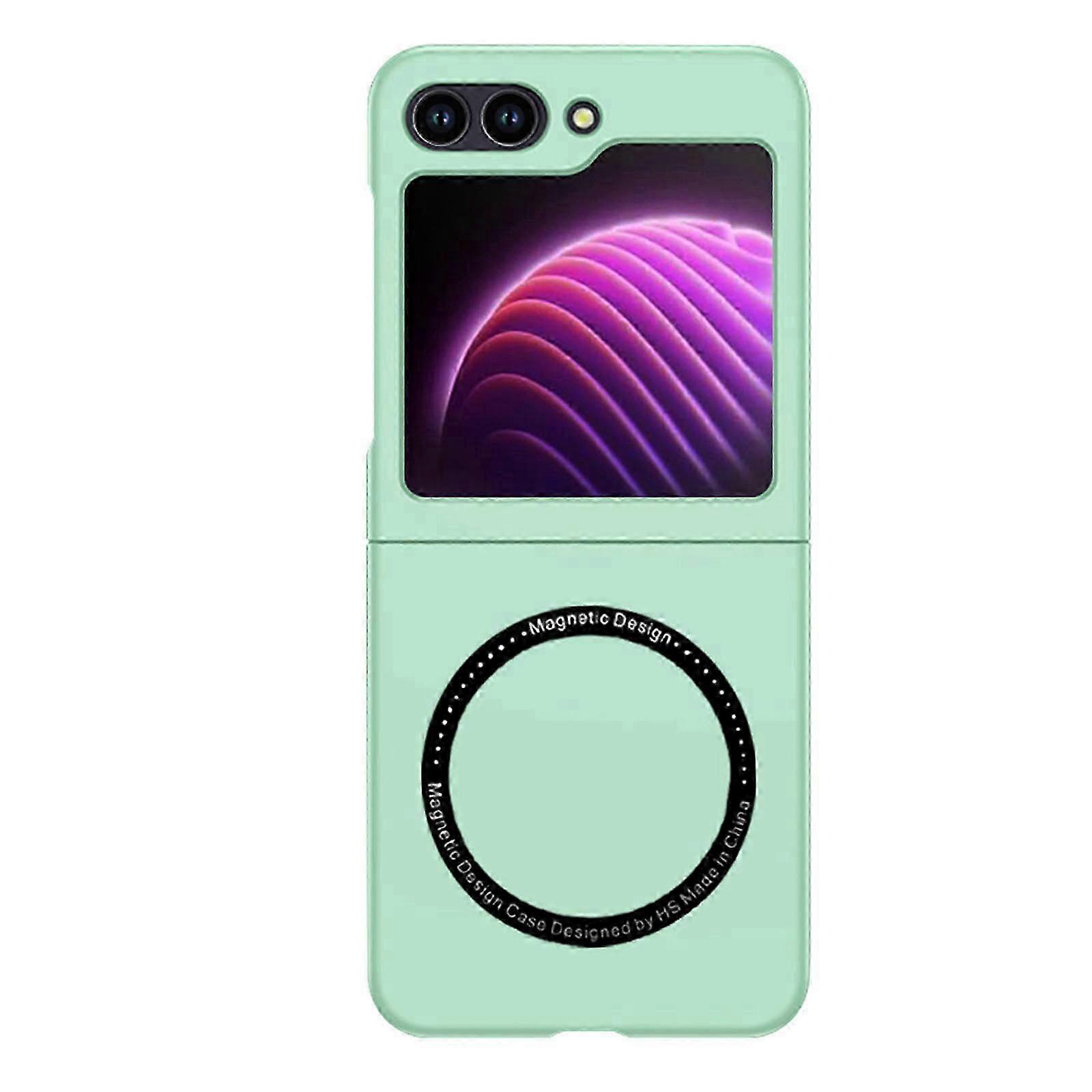 Z Flip 5 case, Slim Magnetic Case with Hard Bumper,Compatible with Magsafe Vehicle Mount,Screen Camera Protect Shockproof