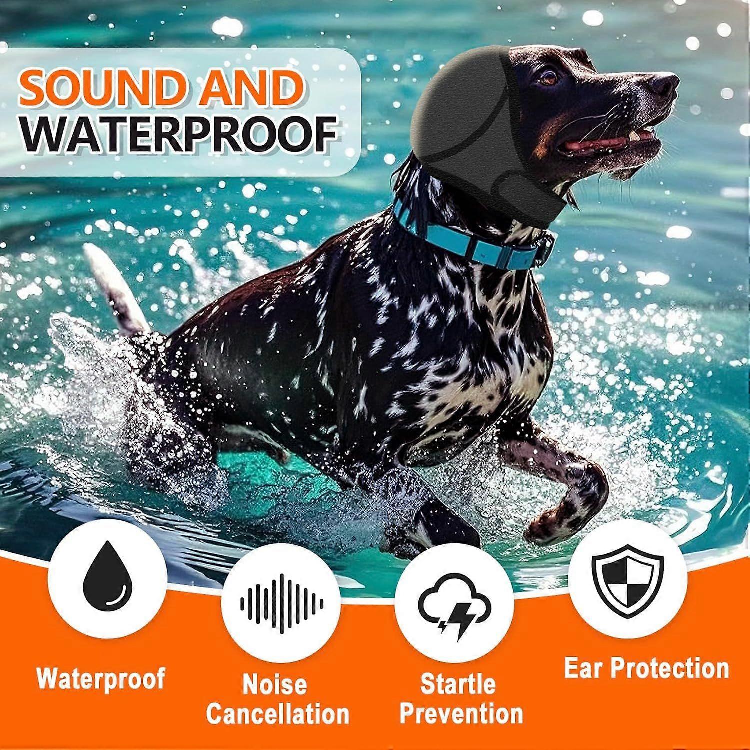 Protection Auditive Pour Chien - Cache-oreilles étanche Et Anti-bruit - Pour Toilettage, Bain, Séchage Et Sorties Par Temps Froid