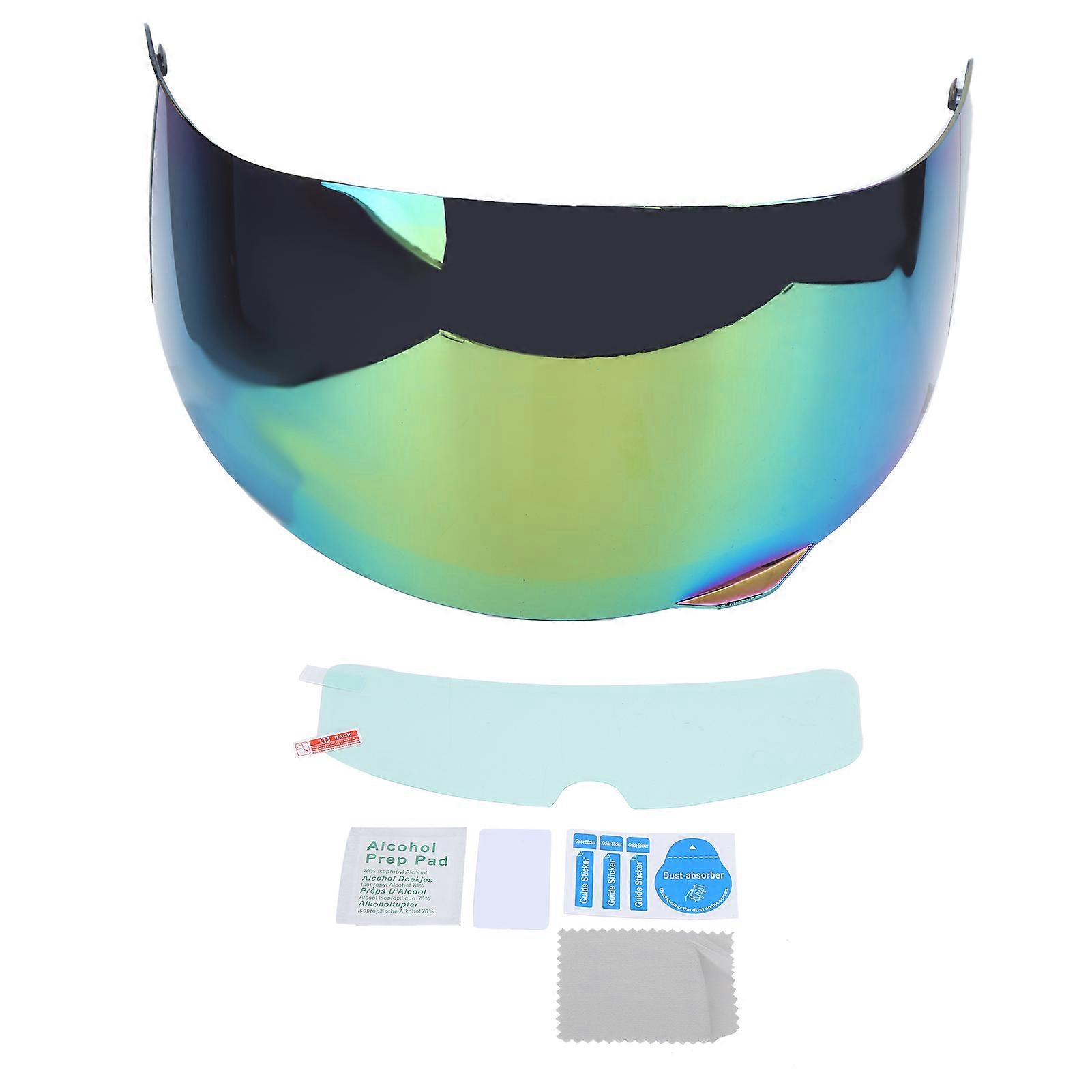 Universal Helmet Visor Wind Shield Scratch with Anti Fog Film Protector Fit for K3SV K5(Colorful )