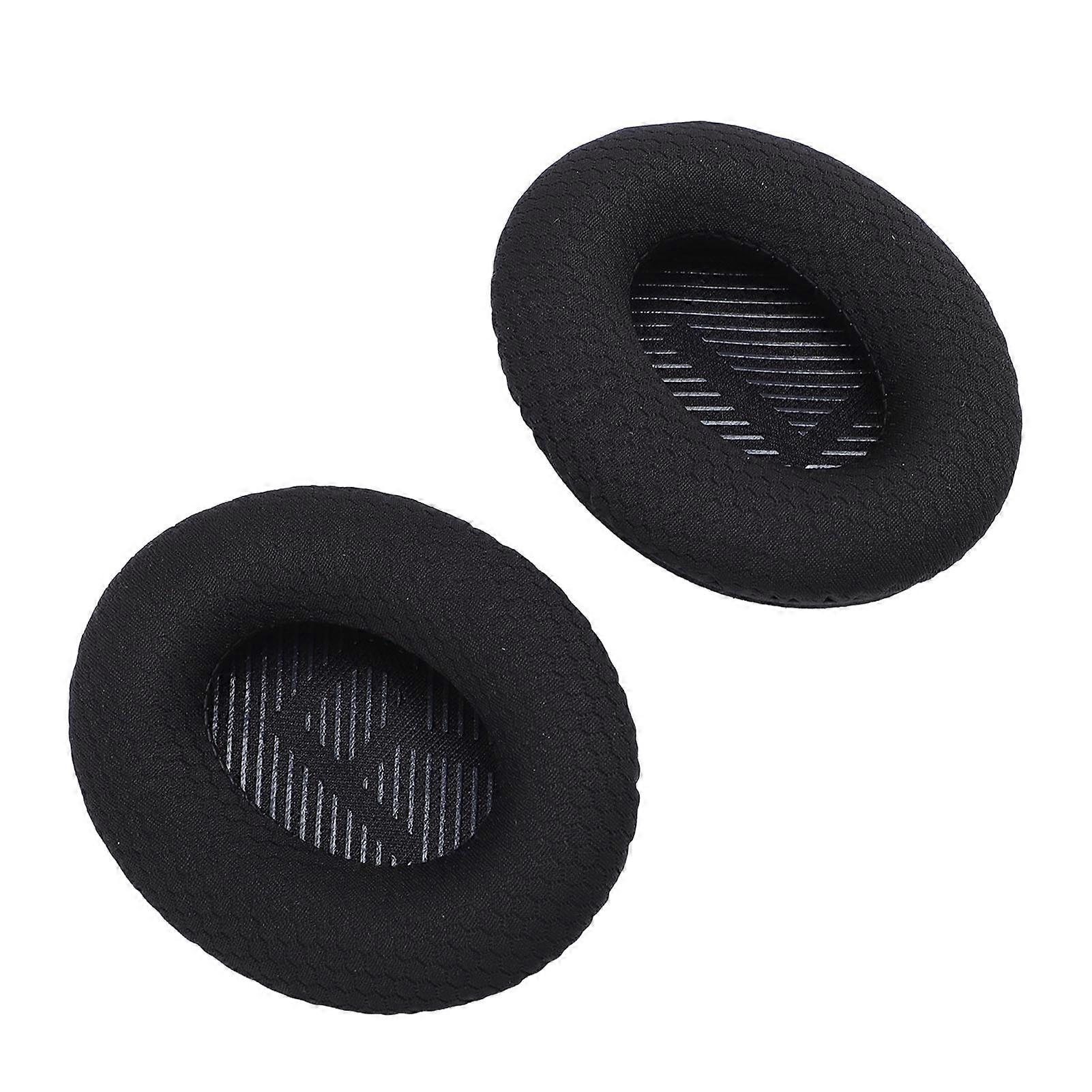 Headphone Earpads Memory Foam Sponge Breathable Mesh Headset Ear Pads Cushions Replacement for QC35 QC35 II QC25 QC15 QC2 AE2 AE2i AE2w Black 
