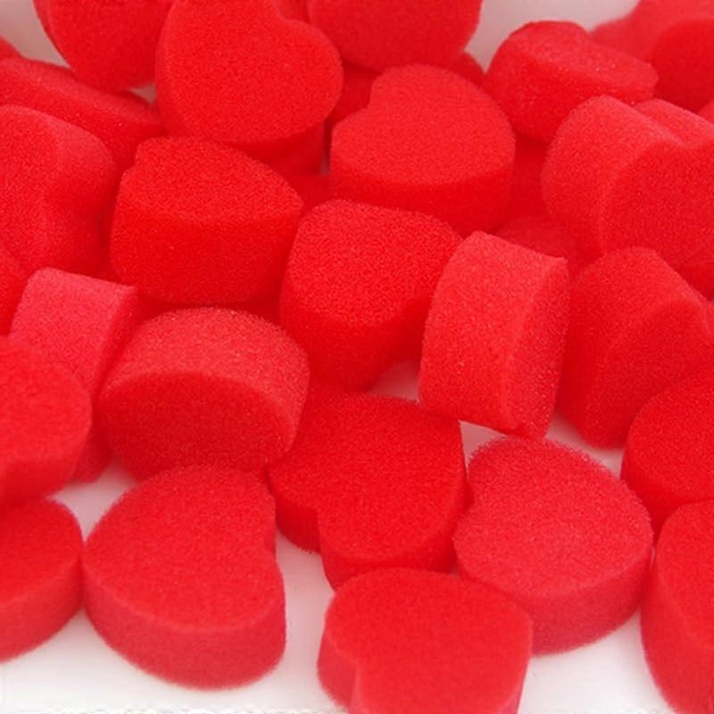 10pcs/pack sponge hearts magic tricks red sponge ball magic accessories closeup illusions gimmicks romantic magic props easy trick