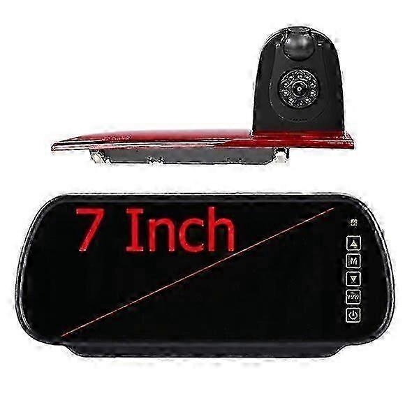 Caméra de recul compatible avec certaines marques pour Transit Custom 2012-2015 Feu de stationnement Caméra de recul à double objectif rouge