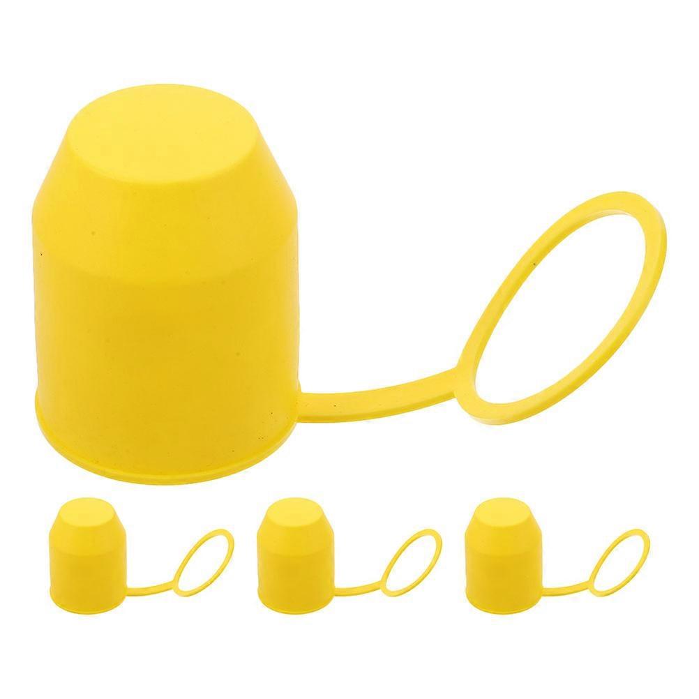 4pcs Durable Hitch Ball Covers Tow Bar Dustproof Protector for RVs and Car Trailers, Easy Installation Outdoor Use Hitch Ball Caps