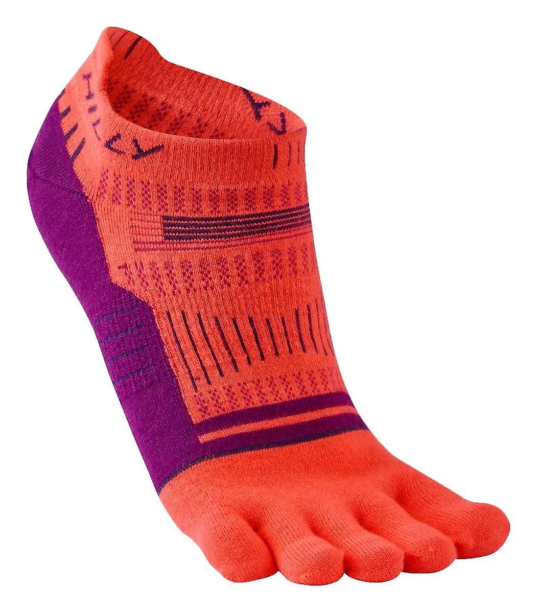 Hilly Toes Socklet Min Socks - Hot Coral/Grape Juice/Charcoal