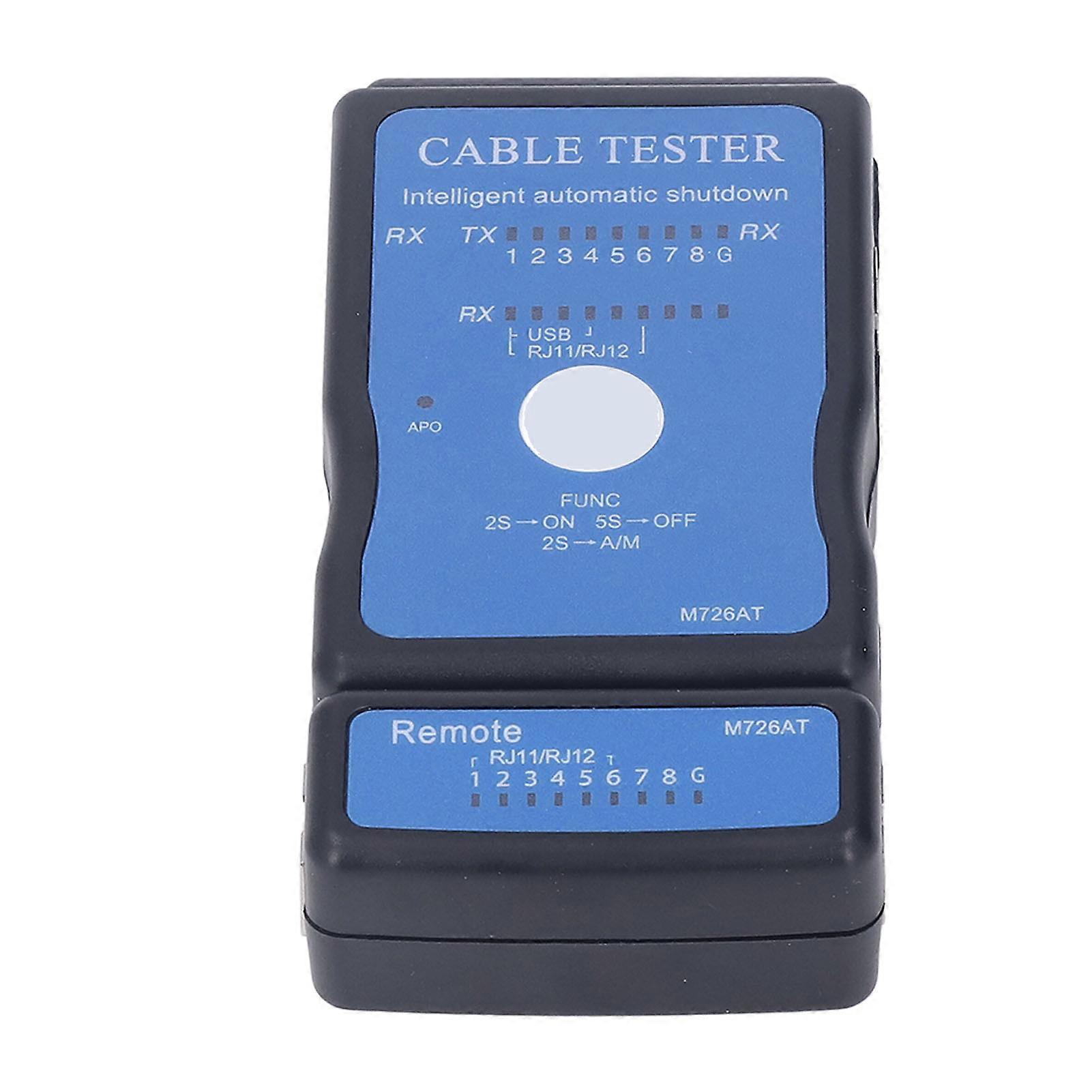 Network Cable Tester Multifunctional Intelligent Testing Split Type Handheld POE Tester for Ethernet 